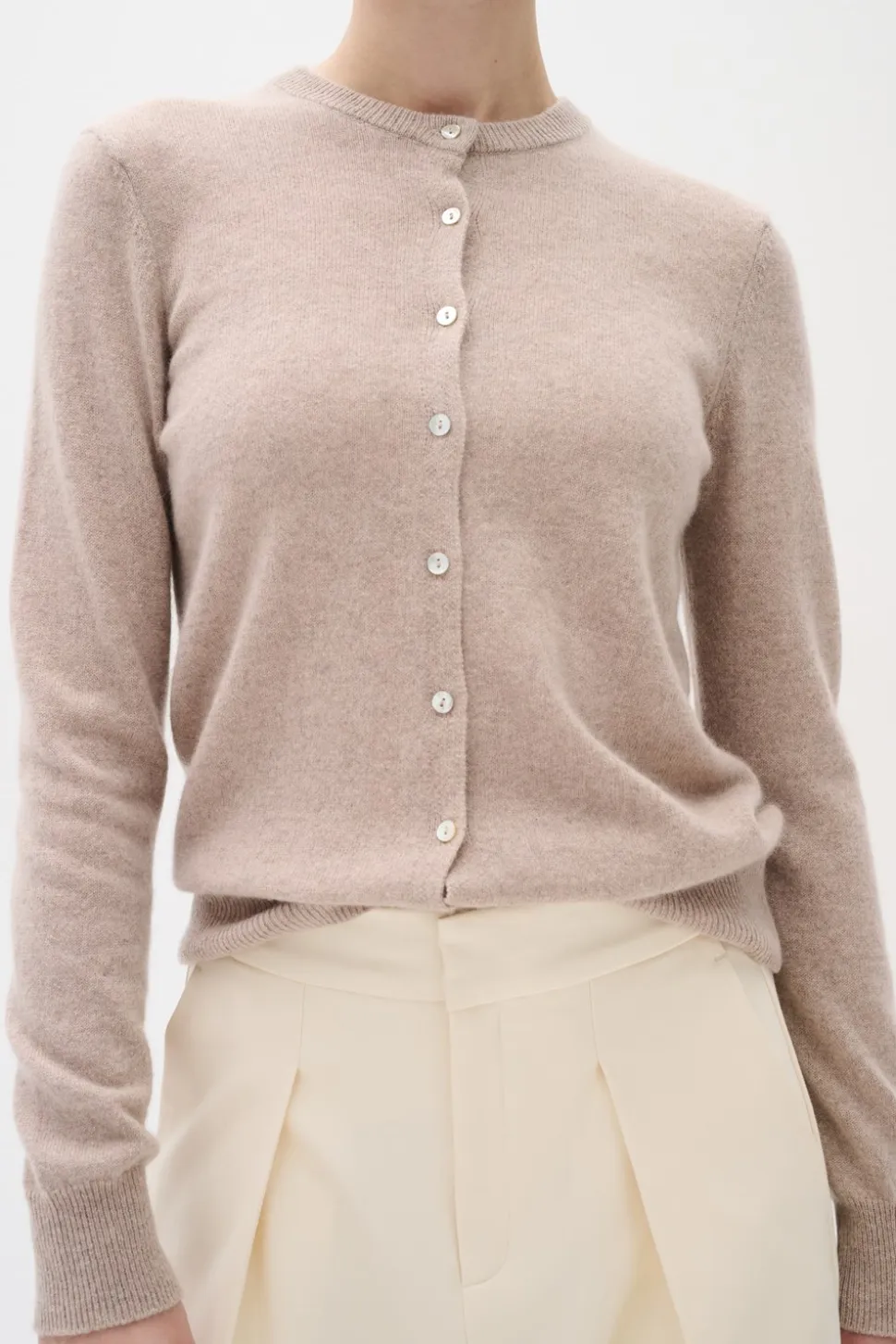 LukkaIW Cardigan, Beige Melange, S/M