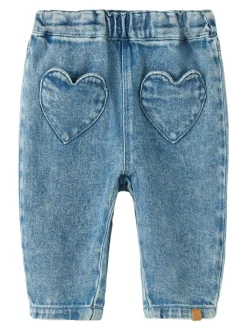 Lulia Baggy Denim Jeans, Medium Blue Denim, 74 cm