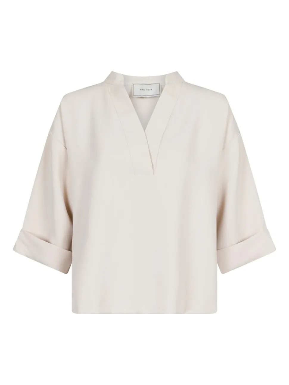 Luma Crepe Bluse, Creme, 36