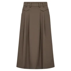 LunaCC Pocket Pleat Nederdel, Walnut, S