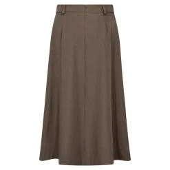 LunaCC Pocket Pleat Nederdel, Walnut, S