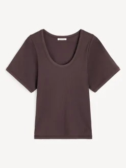 Lunai T-shirt, Coffee Brown, M