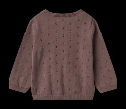 Maia Strik Baby Cardigan, Plum, 92 cm