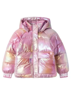 Malan Puffer Foil Jakke, Moonlite Mauve, 146 cm