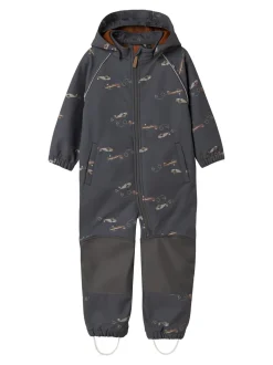 Malfa Shoftshell Flyverdragt, Grey Pinstripe, 104 cm