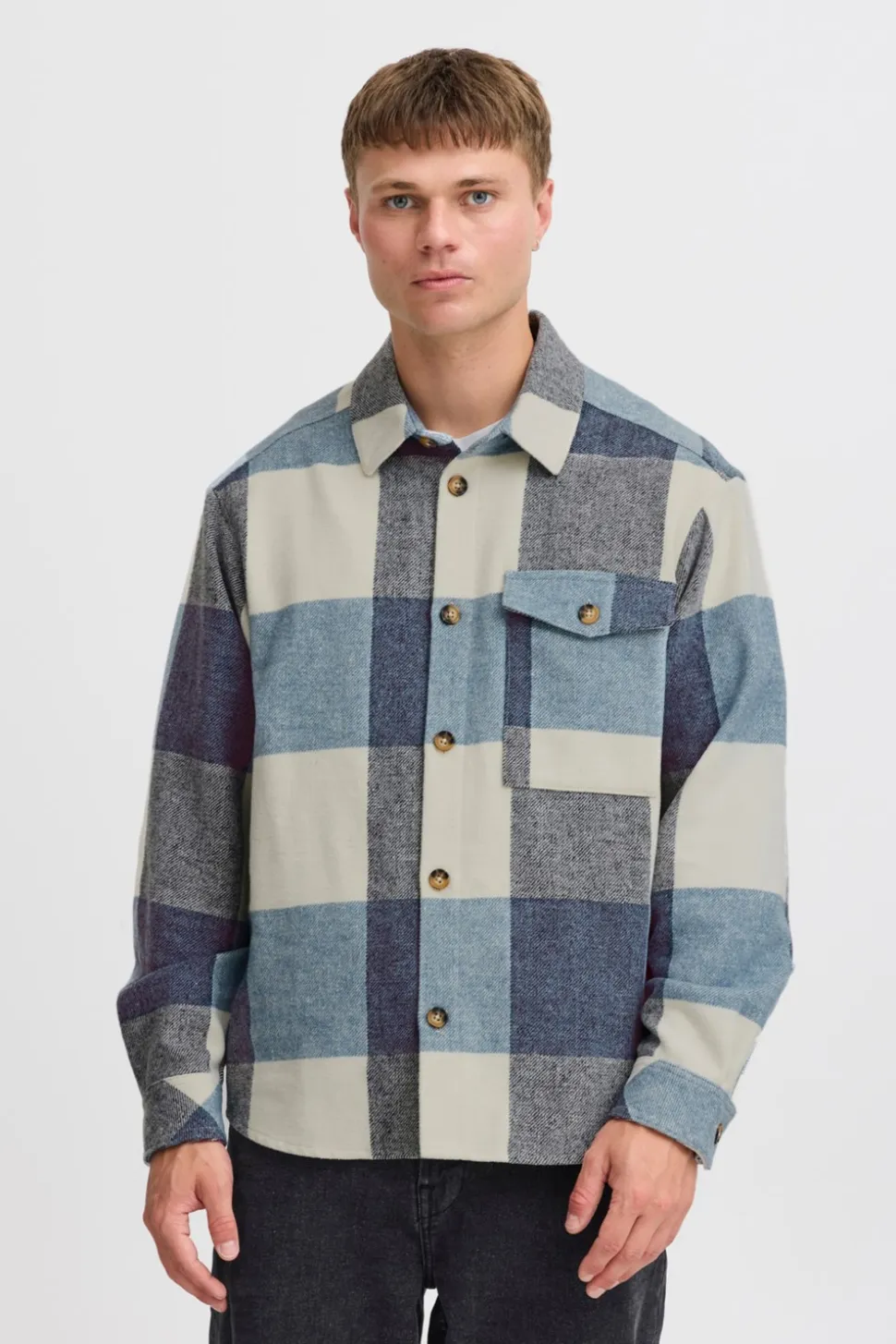 Manheim Skjorte, Faded Denim, XXL
