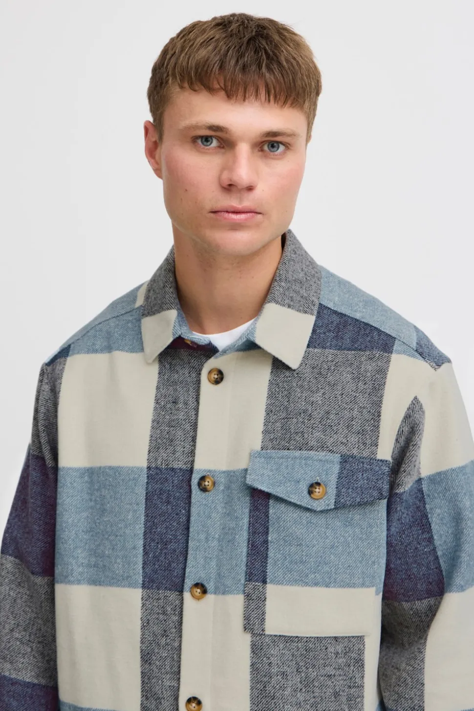Manheim Skjorte, Faded Denim, XXL