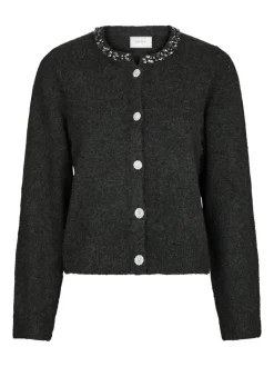 Marie Stone Knit Cardigan, Antracit, 38