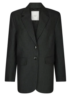 Marielle Button Back Blazer, Antracit, 38