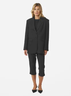 Marielle Button Back Blazer, Antracit, 38