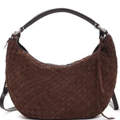 Marlin Braided Skuldertaske, Chocolate