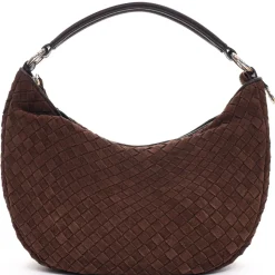 Marlin Braided Skuldertaske, Chocolate