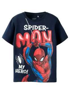 Marvin Spider T-shirt, Navy Blazer, 110 cm