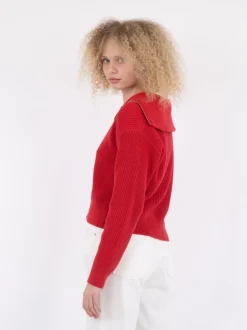 Masja Knit Cardigan, Red, 36