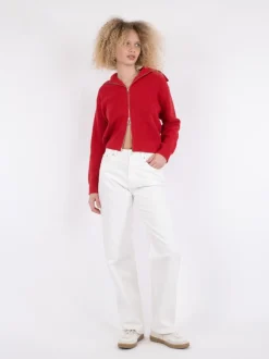 Masja Knit Cardigan, Red, 36