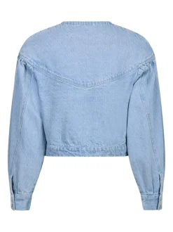 Mavis Denim Jakke, Light Blue, 42