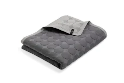 Mega Dot Sengetæppe, Dark Grey, 260x260 cm