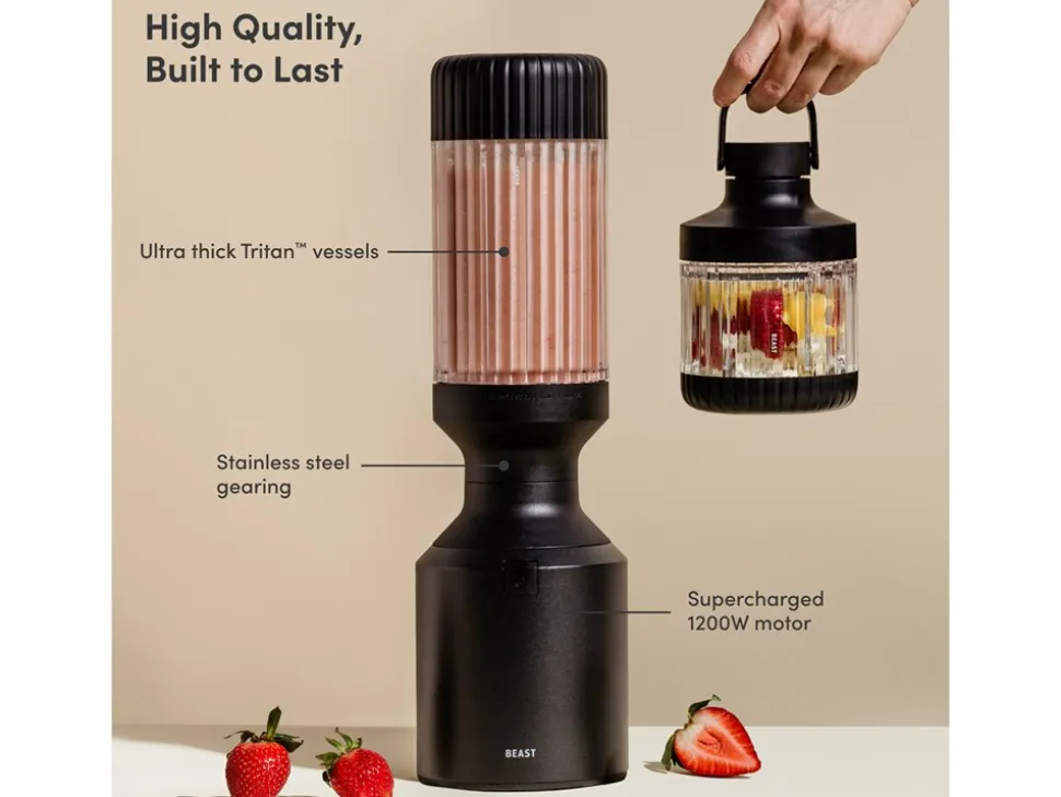 Mega Plus 1200 Blender, Carbon Black