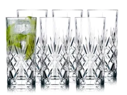 Melodia Krystal 6-pak Highball Glas, Klar, 36 cl