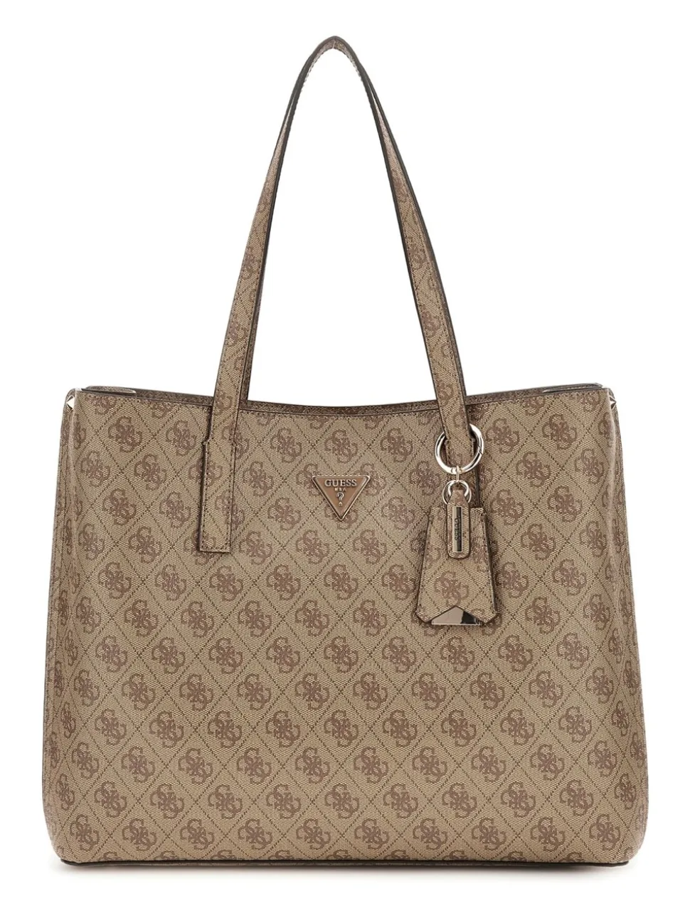 Meridan II Girlfriend Tote Bag, Latte Logo