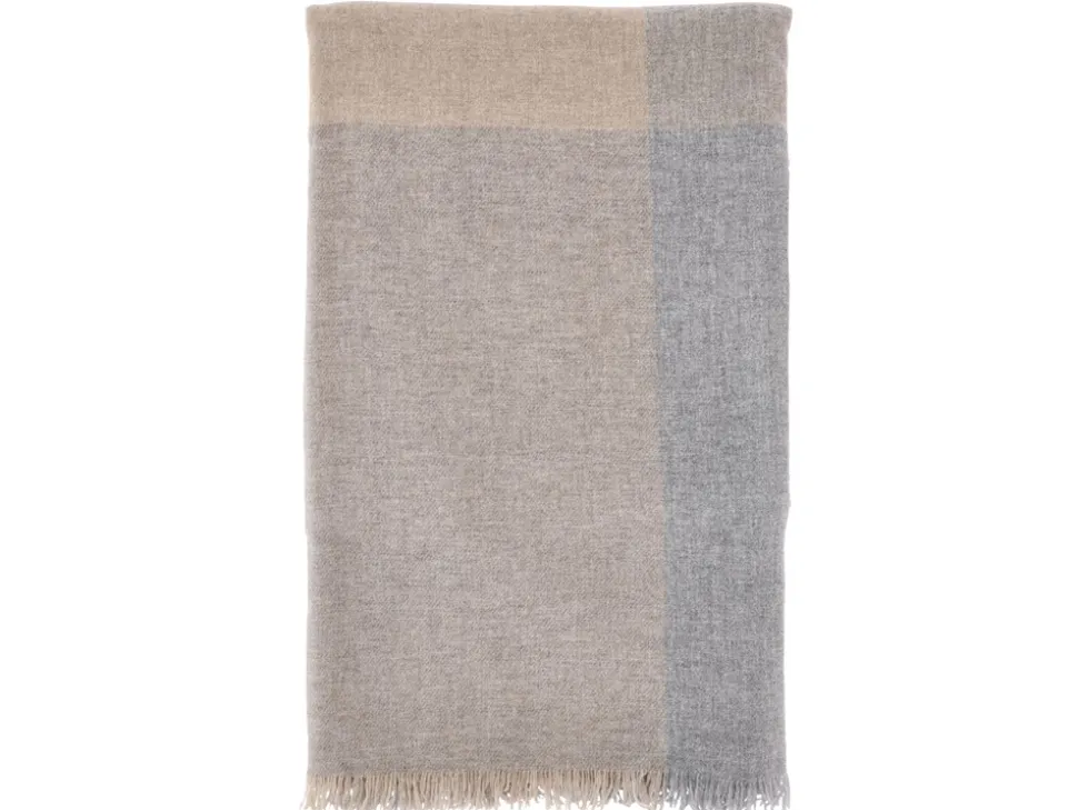 Merino Plaid, Grå, 130x200 cm