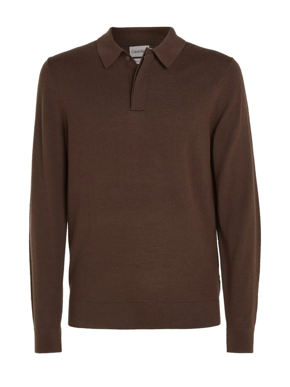 Merino Polo Pullover, Java, L