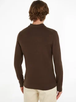 Merino Polo Pullover, Java, L