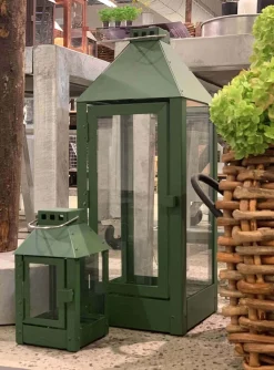 Micro Lanterne, Olive, 12,5x25x12,5 cm