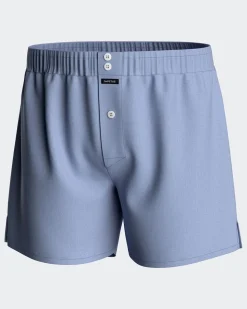 Micro-Motif American Boxershorts, Blue, XXL