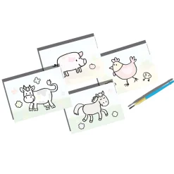 Min Første Gårdens Dyr Farv Med Vand