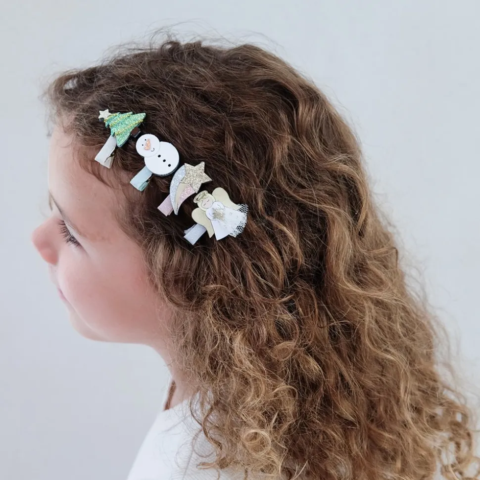 Mini Angel Christmas 8-pak Hårclips