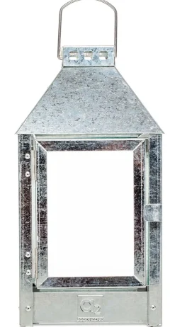 Mini Lanterne, Galvaniseret, 17x33,5x17 cm