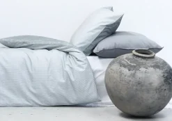 Mini Strib Sengelinned, Grå, 140x200 cm