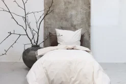 Mini Strib Sengelinned, Sand, 140x220 cm