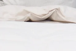 Mini Strib Sengelinned, Sand, 140x220 cm