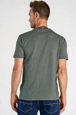 Mini Striped O-Neck T-shirt, Army, L