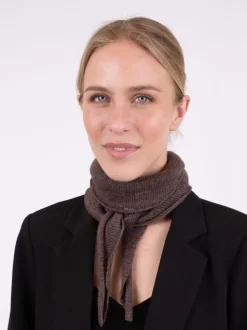 Misty Knit Tørklæde, Dark Brown