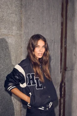 Mix Bomber Jakke, Black, M