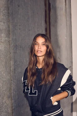 Mix Bomber Jakke, Black, M