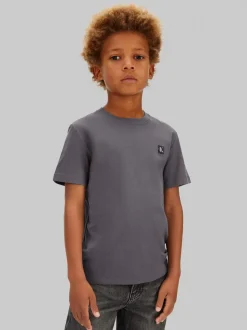 Mono Mini Badge T-shirt, Coal, 152 cm