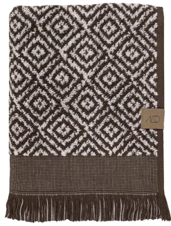Morocco Håndklæde, Chocolate/Off-white, 70x135 cm