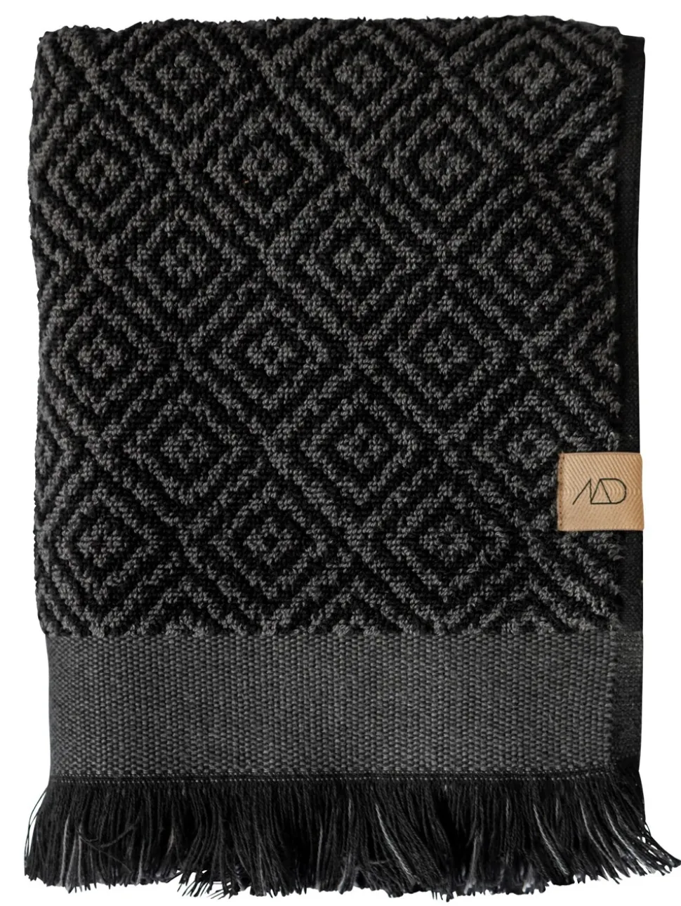 Morroco Håndklæde, Sort, 70x140 cm