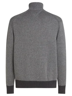 Mouline Zip Thru Striktrøje, Dark Grey/Light Grey, S