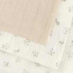 Muslin 3-pak Stofbleer, Rainy Day