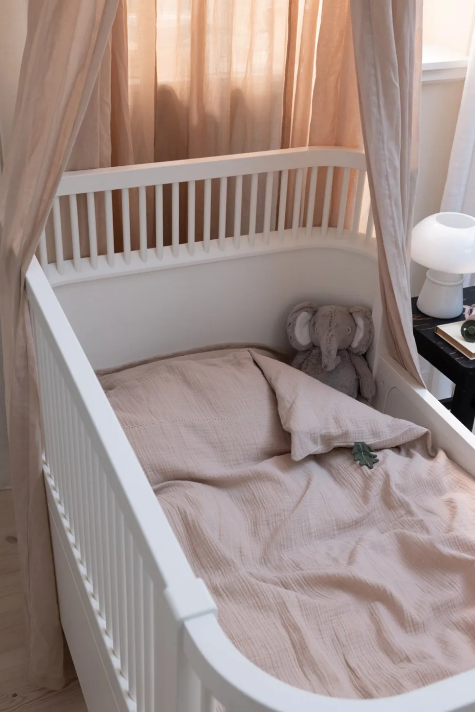 Musselin Babysengetøj, Seabreeze Beige, 70x100 cm