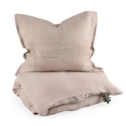 Musselin Juniorsengetøj, Seabreeze Beige , 100x140 cm