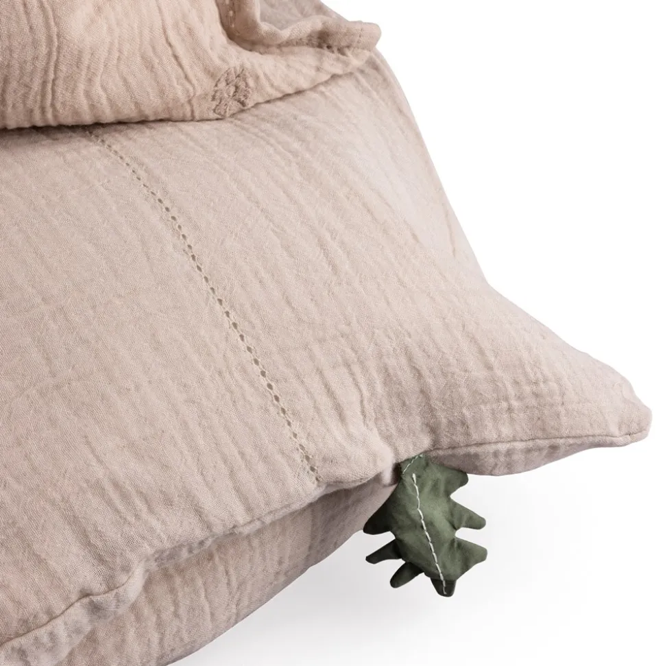 Musselin Juniorsengetøj, Seabreeze Beige , 100x140 cm