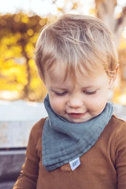 Musselin 2-pak Hagesmæk, Blå/ Grøn