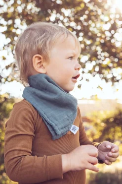 Musselin 2-pak Hagesmæk, Blå/ Grøn