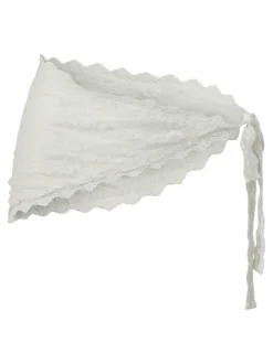 Naina Lace Hip Tørklæde, White